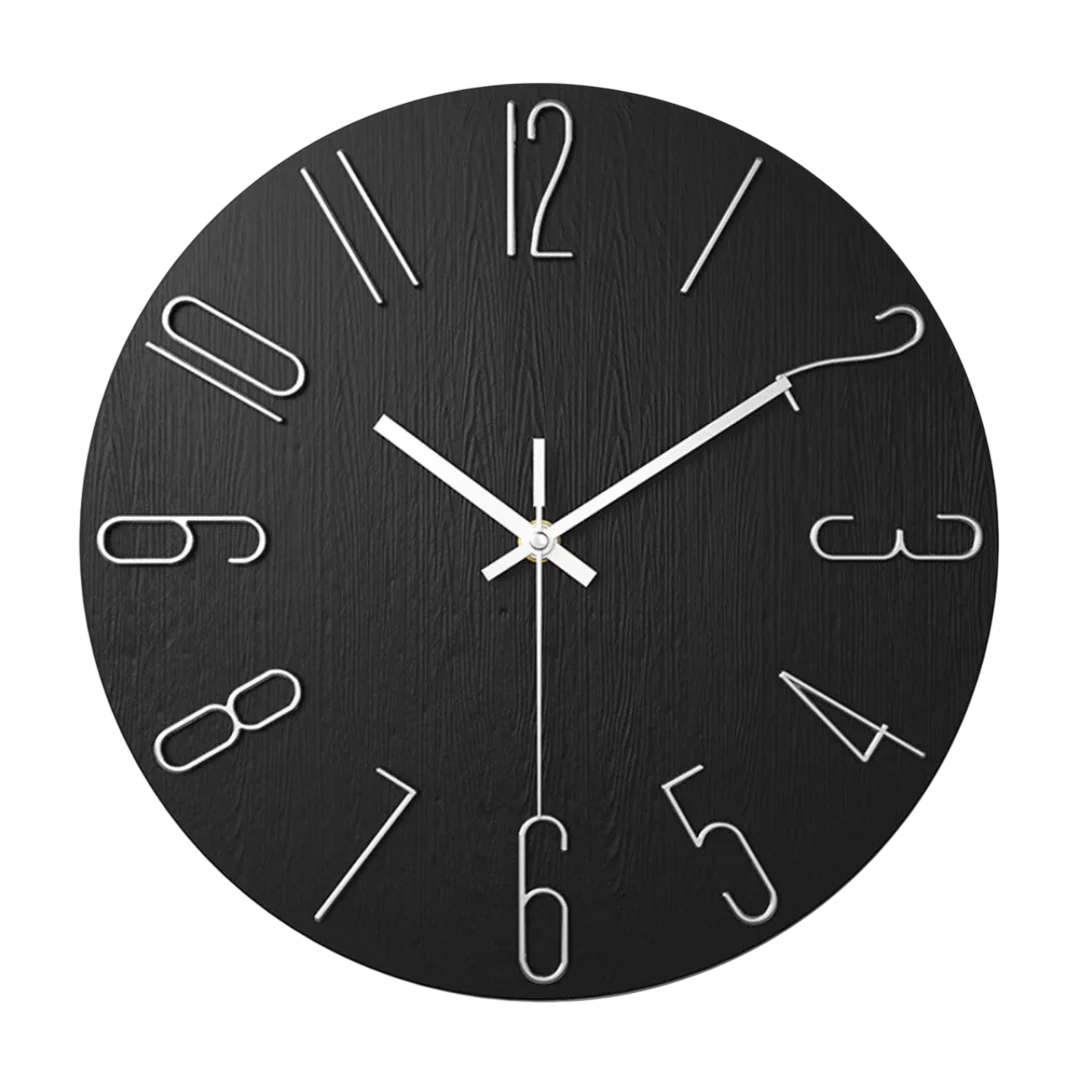 TimeLoom Wall Clock – Minimalist Quartz Design – Modern Living Room Accent