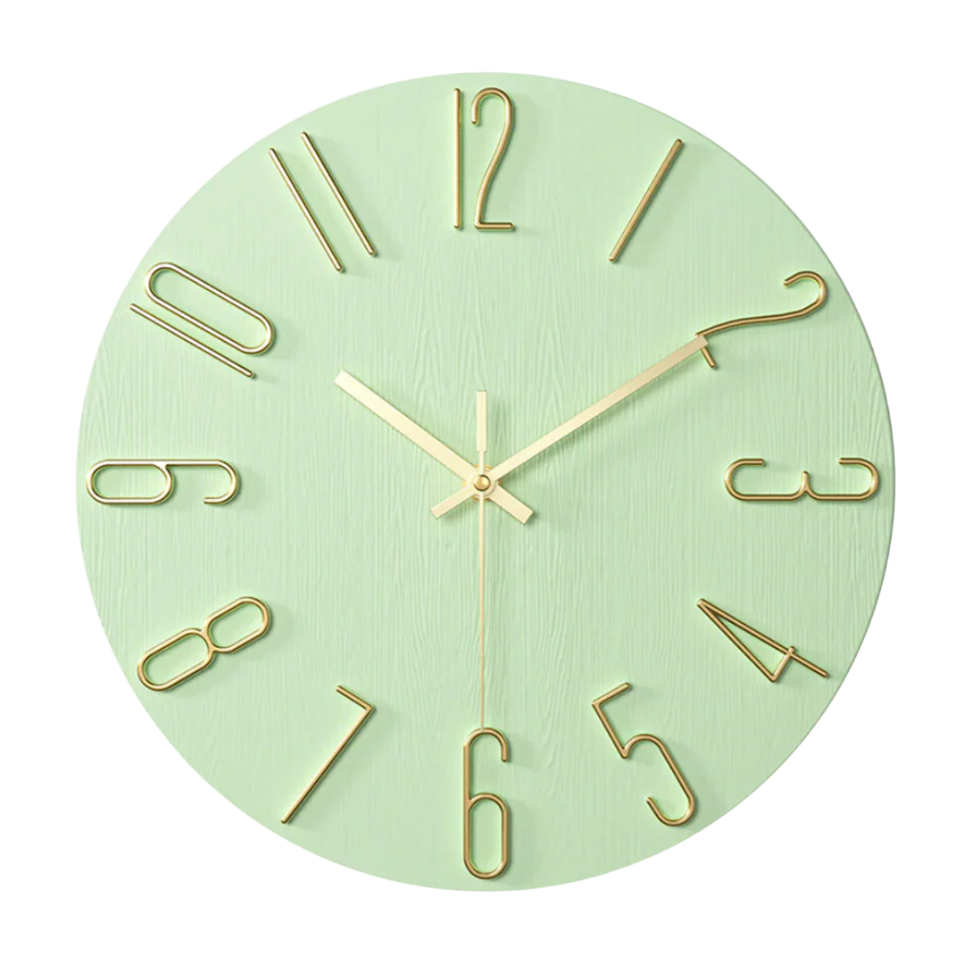 TimeLoom Wall Clock – Minimalist Quartz Design – Modern Living Room Accent