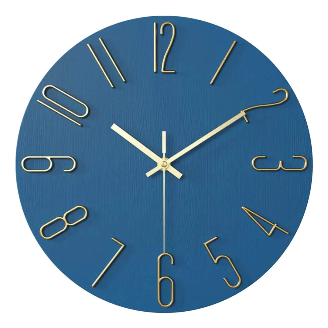 TimeLoom Wall Clock – Minimalist Quartz Design – Modern Living Room Accent