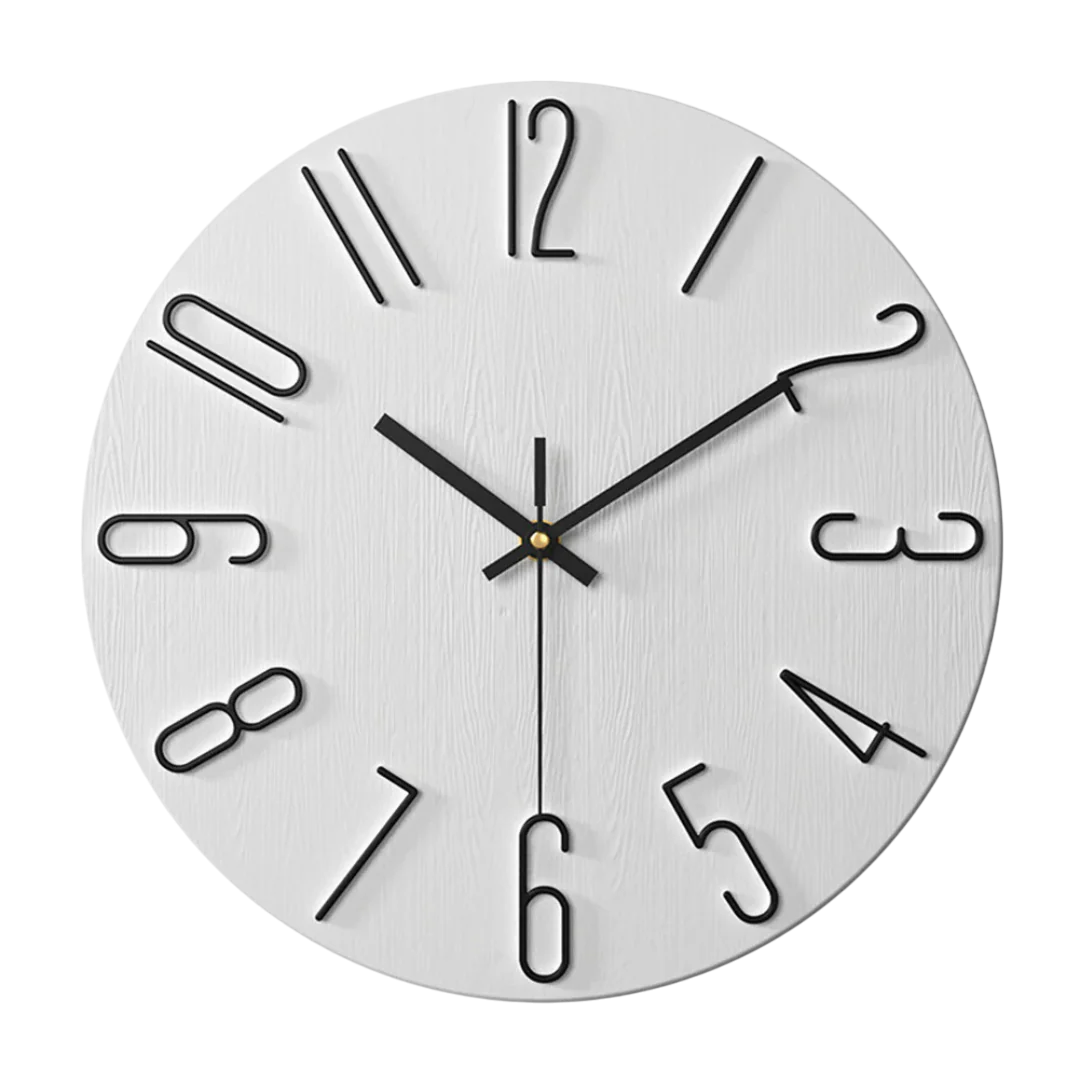 TimeLoom Wall Clock – Minimalist Quartz Design – Modern Living Room Accent