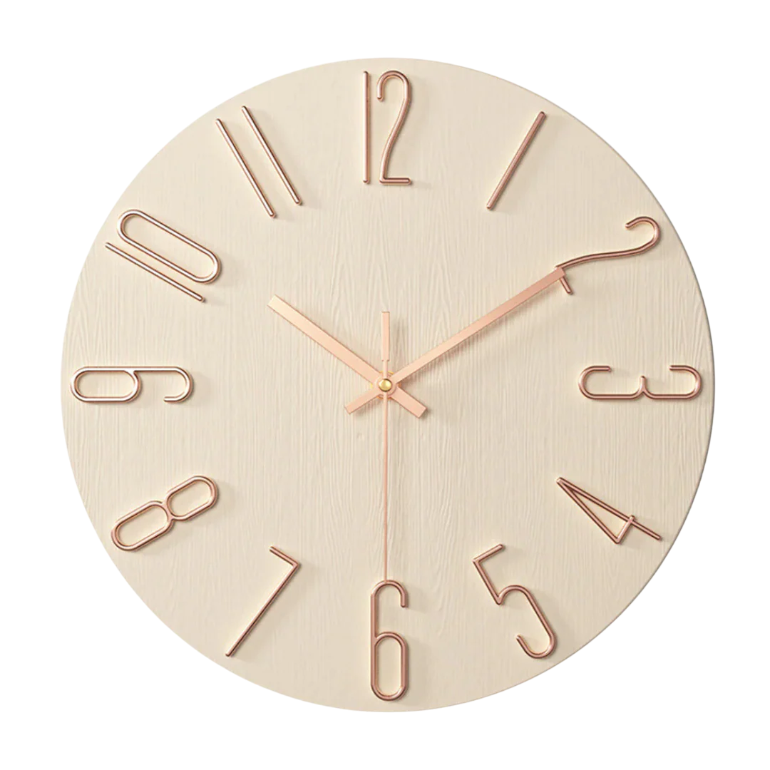 TimeLoom Wall Clock – Minimalist Quartz Design – Modern Living Room Accent