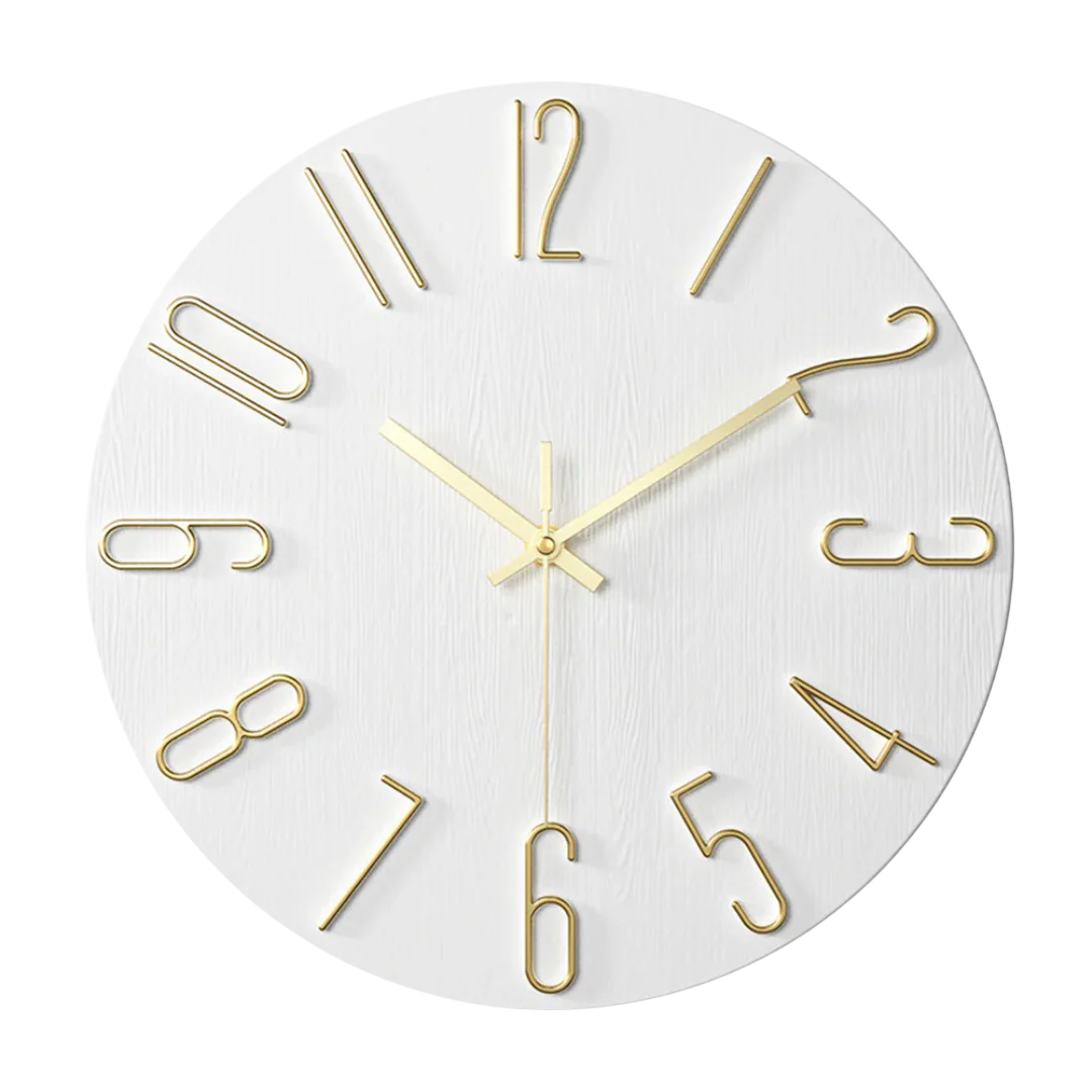 TimeLoom Wall Clock – Minimalist Quartz Design – Modern Living Room Accent