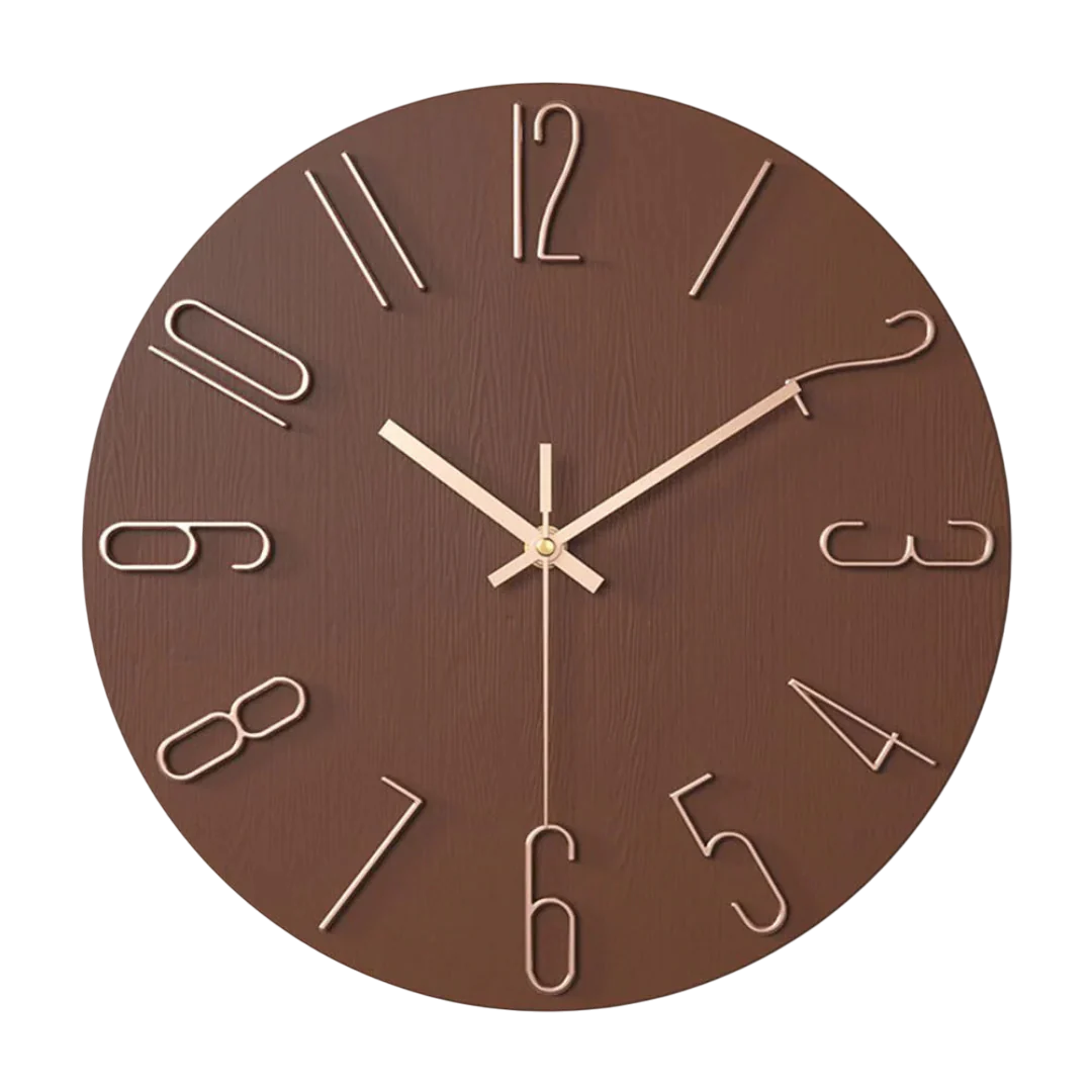 TimeLoom Wall Clock – Minimalist Quartz Design – Modern Living Room Accent