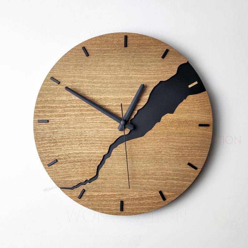 Nuvoro Modern Wall Clock - High-Quality Wood, Minimalist Decor 3