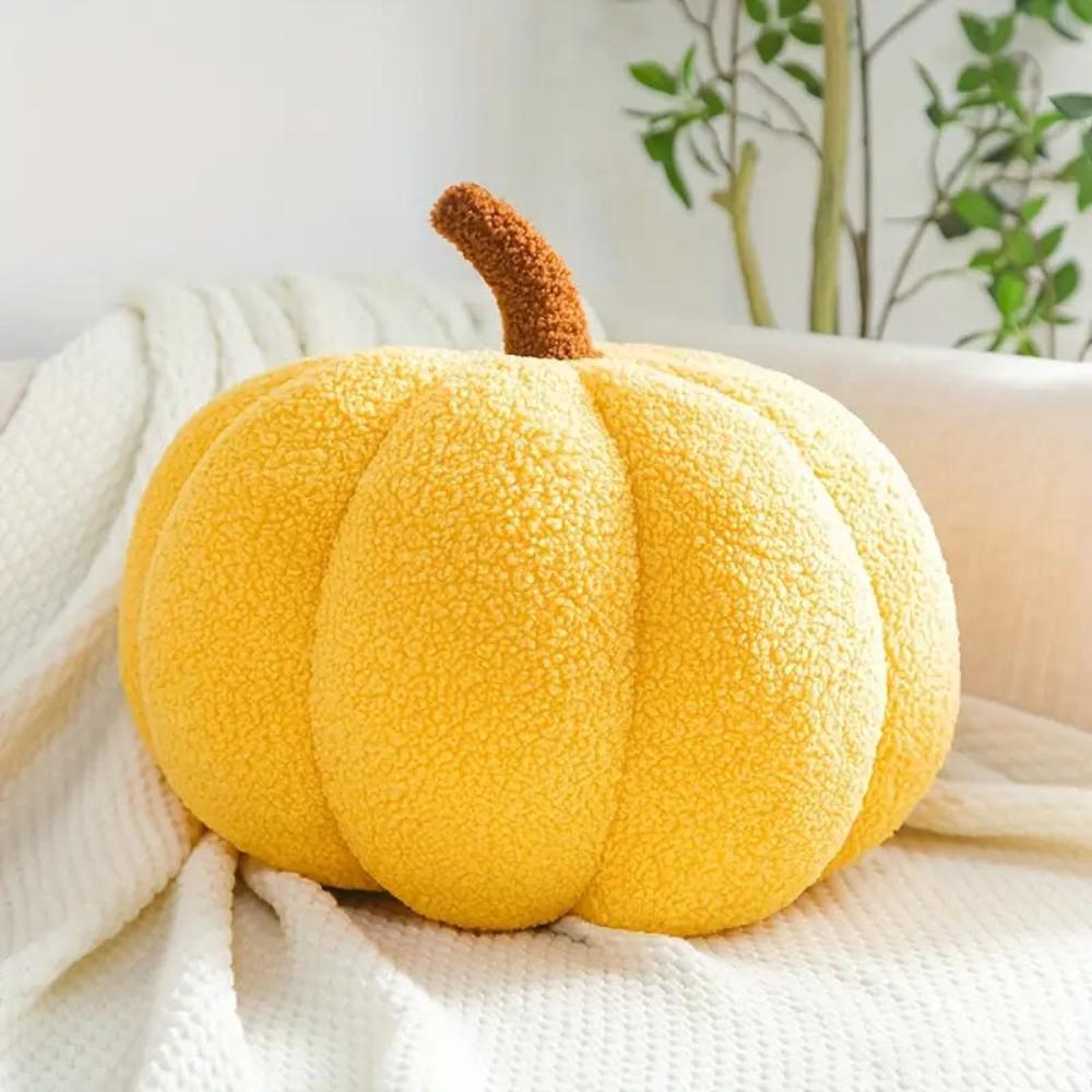 Pavo Plush Cushion - Pumpkin Shape, Soft Fabric 4
