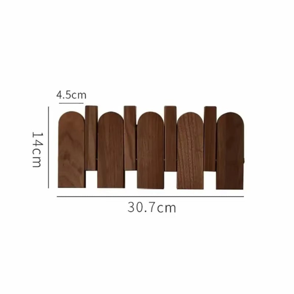 Pavo Wall Coat Rack - Wooden Piano Key Design, Wall Mounted Storage 0