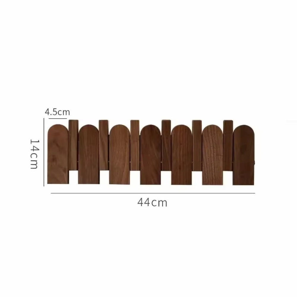 Pavo Wall Coat Rack - Wooden Piano Key Design, Wall Mounted Storage 10