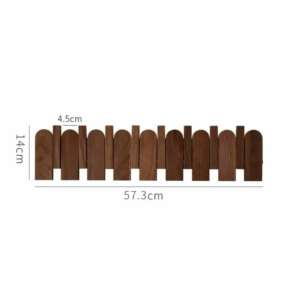 Pavo Wall Coat Rack - Wooden Piano Key Design, Wall Mounted Storage 12