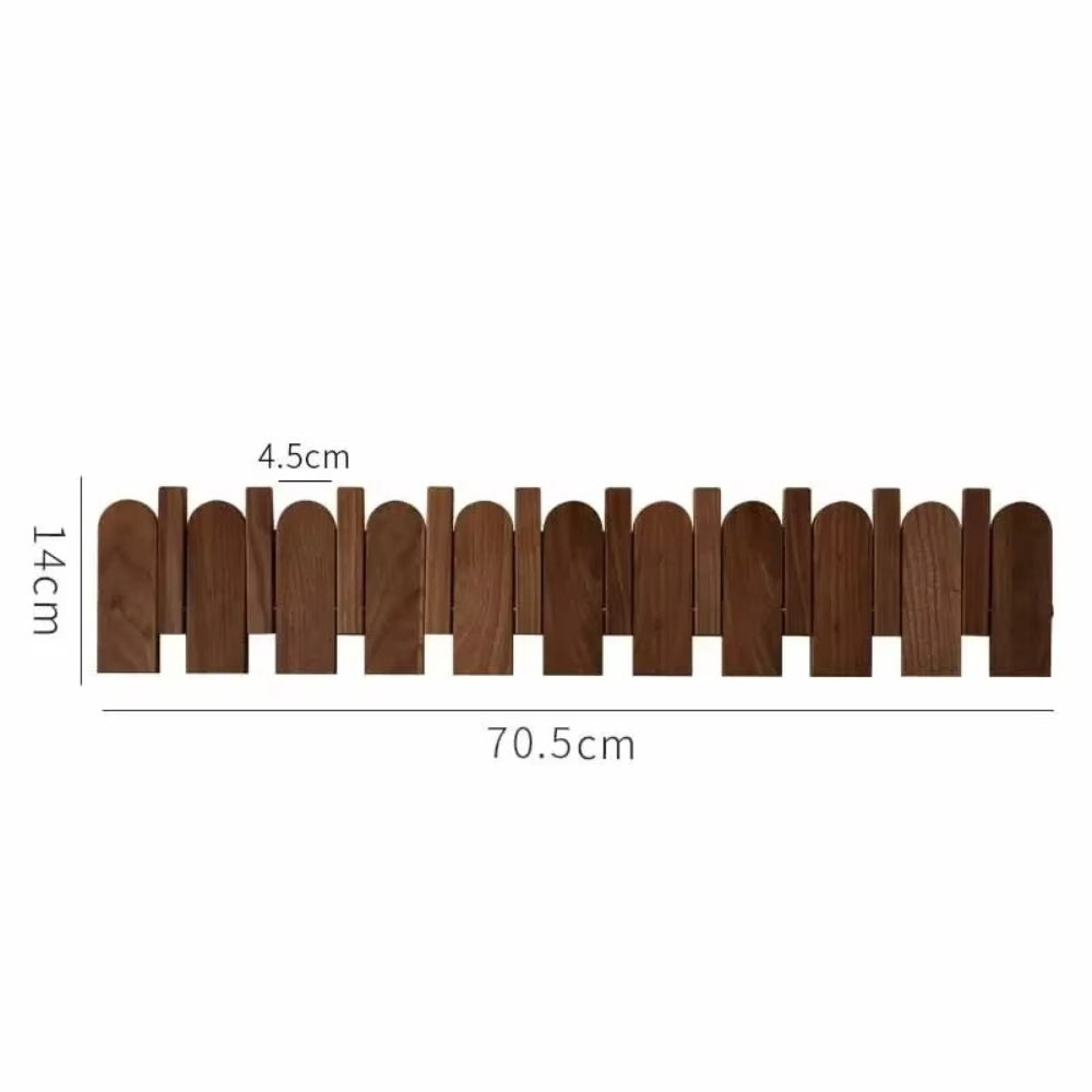 Pavo Wall Coat Rack - Wooden Piano Key Design, Wall Mounted Storage 9
