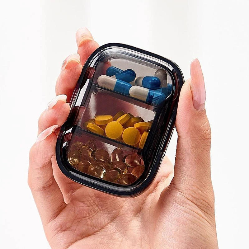 Paxen Pill Organizer - Compact Travel Case, Multiple Compartments 1