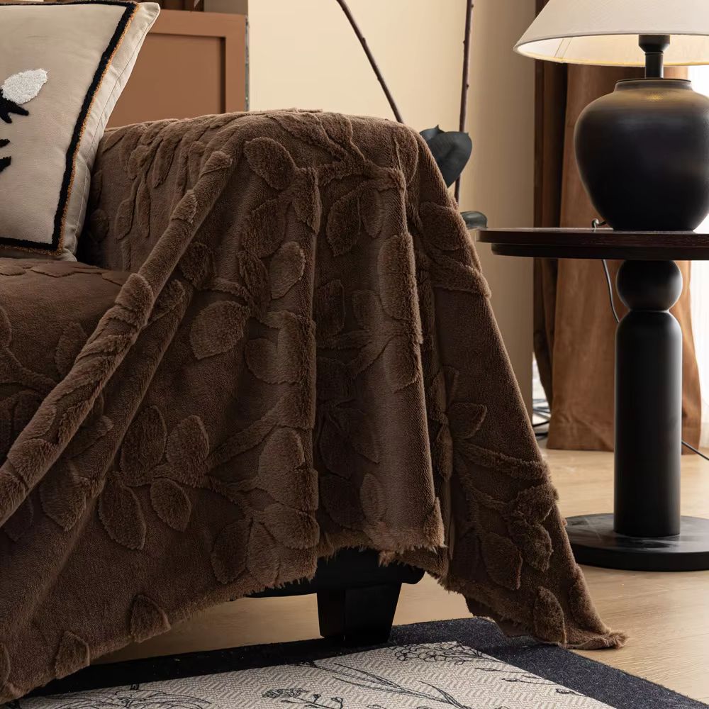 Petal Comfort Sofa Cover - Soft Microfiber, Versatile Floral Design 5