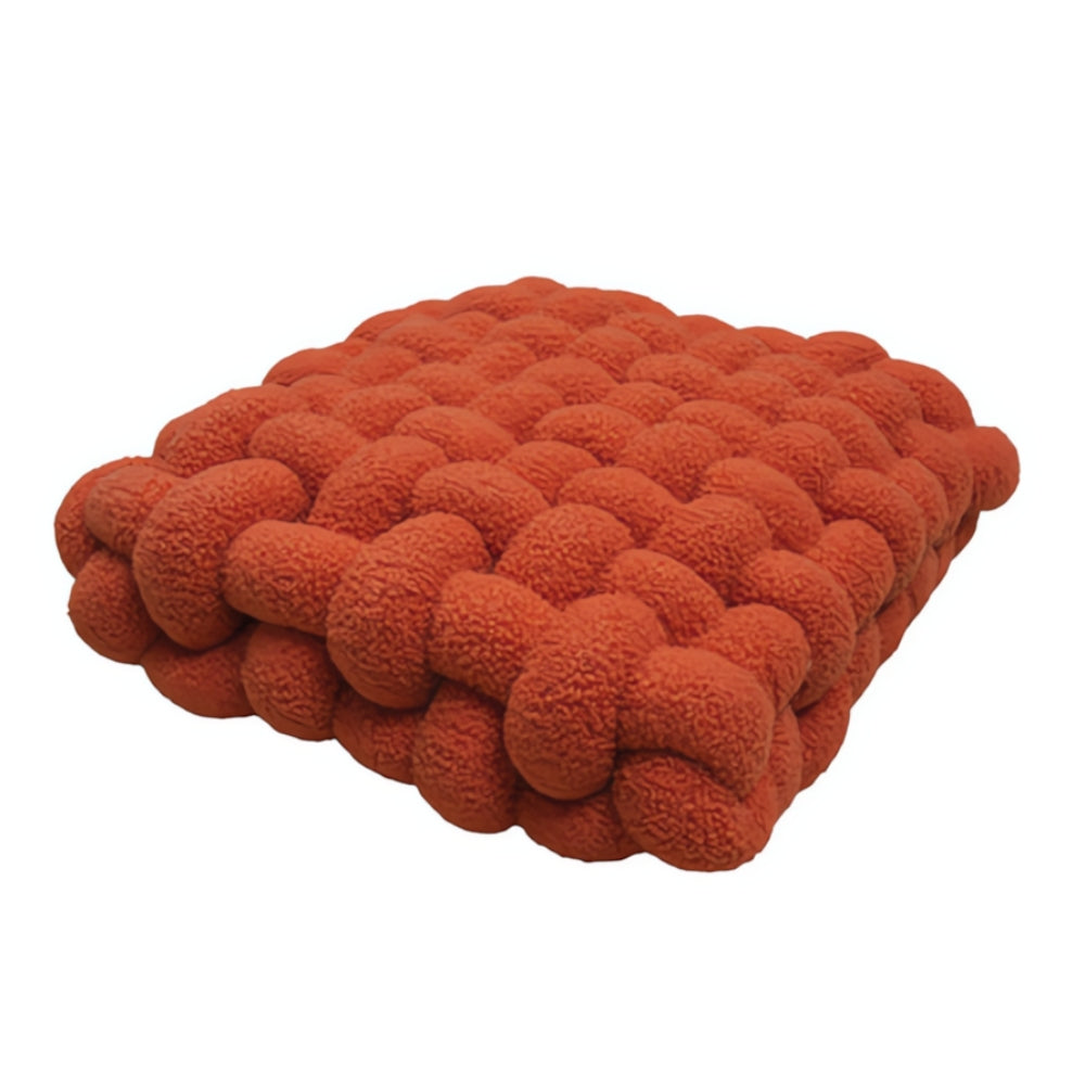 Pinnacle Knot Cushion - Soft Lamb Velvet, Cozy Design 11