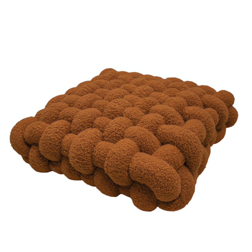 Pinnacle Knot Cushion - Soft Lamb Velvet, Cozy Design 8