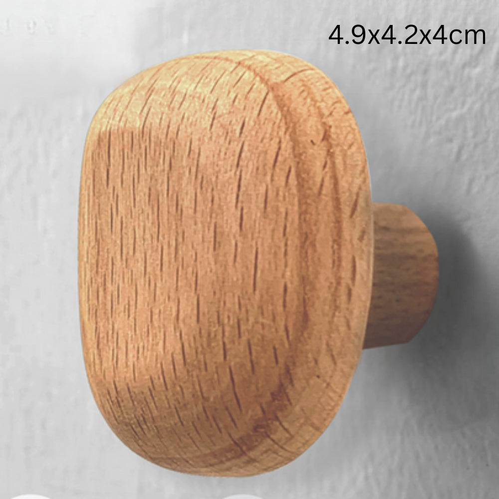 Pinnacle Modern Coat Hooks - Wall Mounted Solid Wood, Minimalist Design 0
