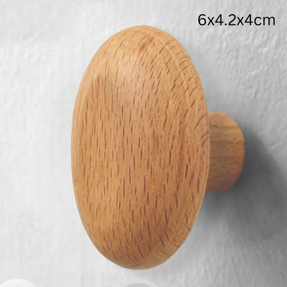 Pinnacle Modern Coat Hooks - Wall Mounted Solid Wood, Minimalist Design 6