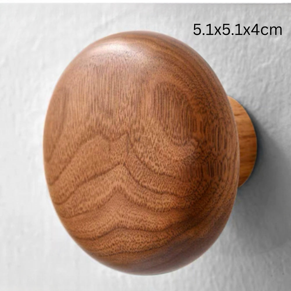 Pinnacle Modern Coat Hooks - Wall Mounted Solid Wood, Minimalist Design 8