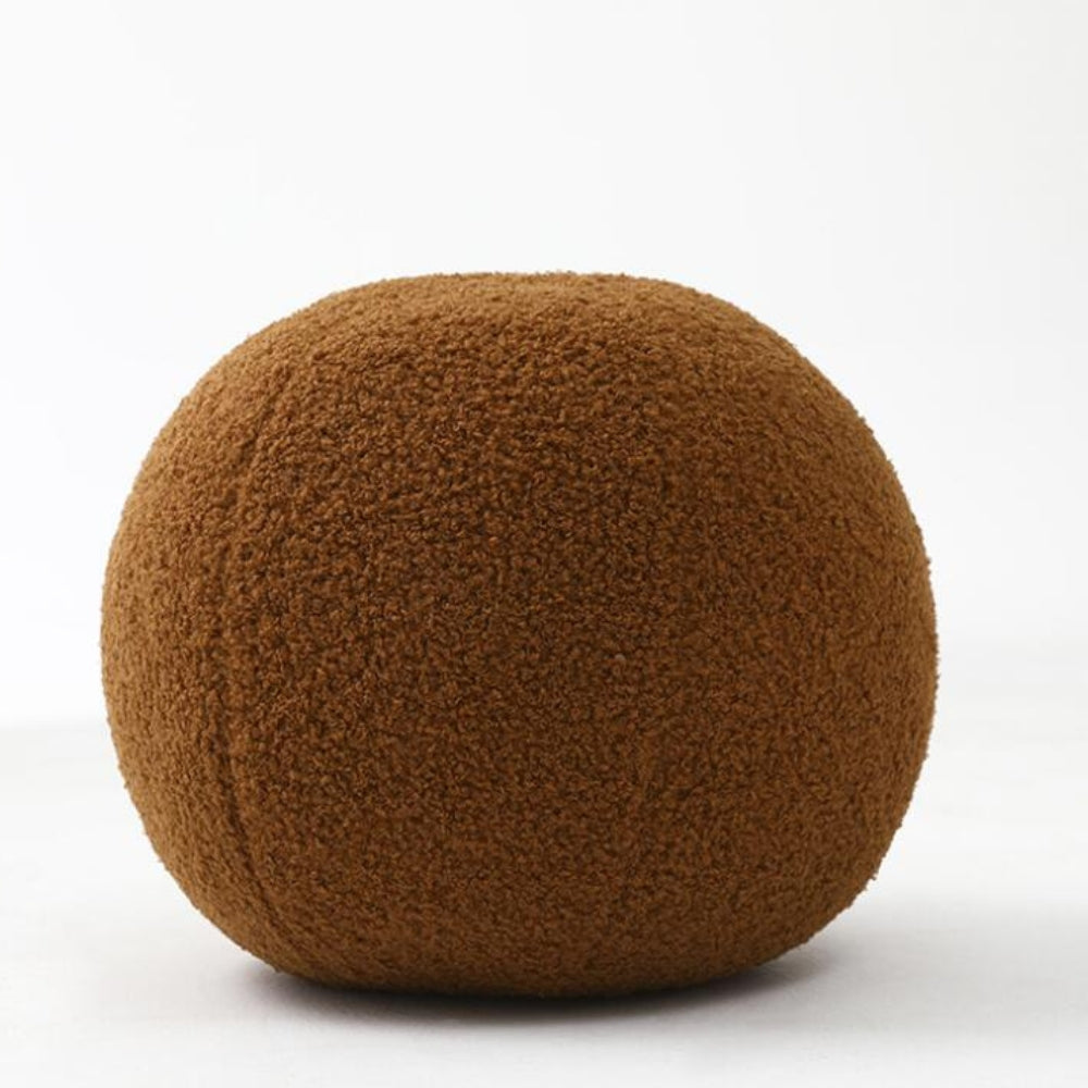 Polo Ball Cushion - Boucle Fabric, Playful Design 0
