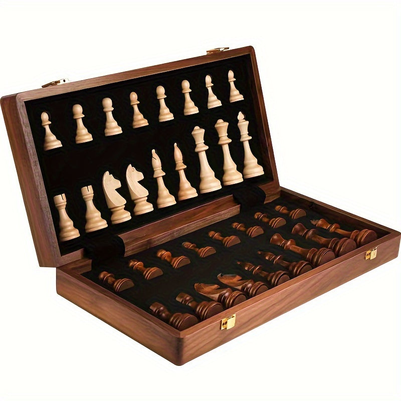 Pryden Wooden Chess Set - Solid Wood, Elegant Design 2
