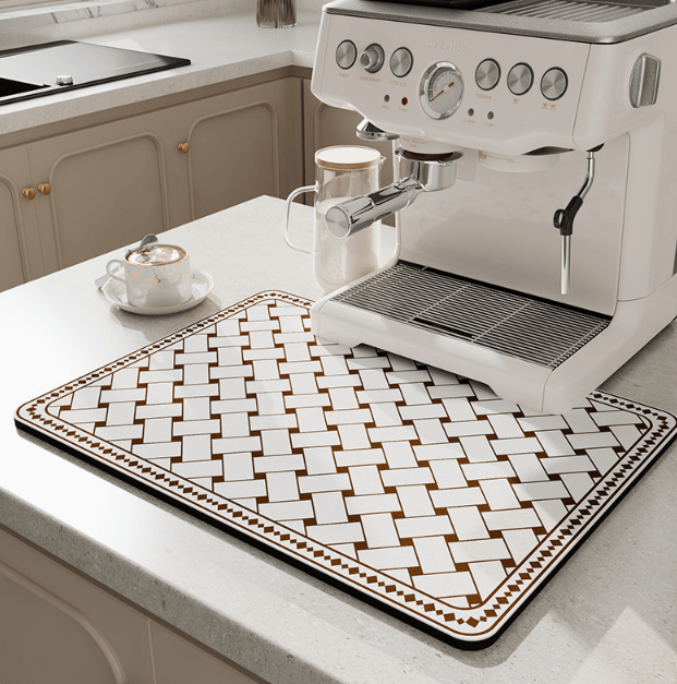 AquaMat – Quick-Dry Absorbent Kitchen Mat – Hygienic, Space-Saving Stylish