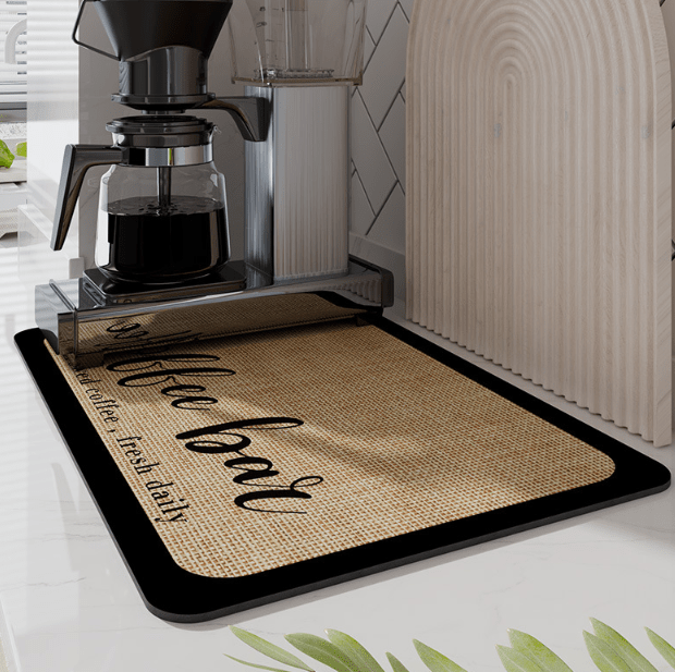 AquaMat – Quick-Dry Absorbent Kitchen Mat – Hygienic, Space-Saving Stylish