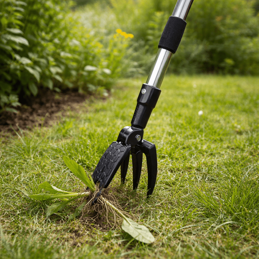 RootLift Pro – Upright Weed Remover – Back-Friendly Garden Tool