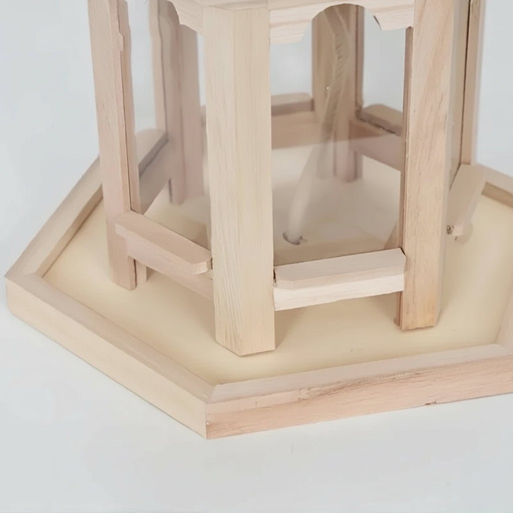 RustiFeed House - Wooden Bird Feeder - Garden Style - Water System