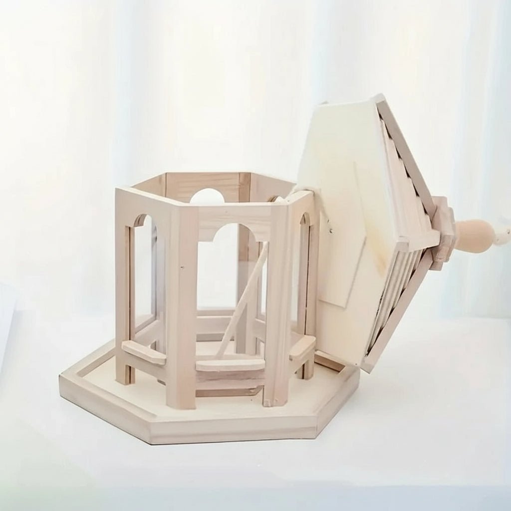 RustiFeed House - Wooden Bird Feeder - Garden Style - Water System