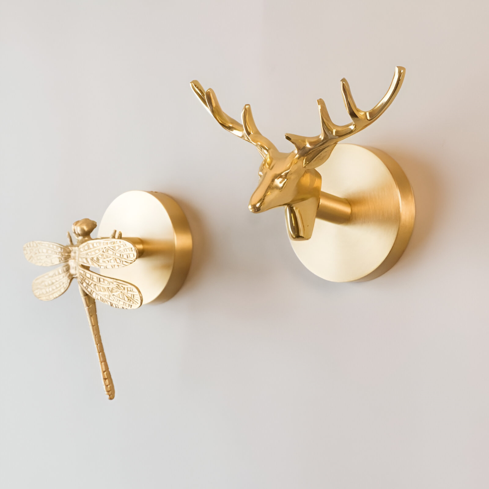Raven Coat Hook - Decorative Copper, Animal Design Wall Hook 3