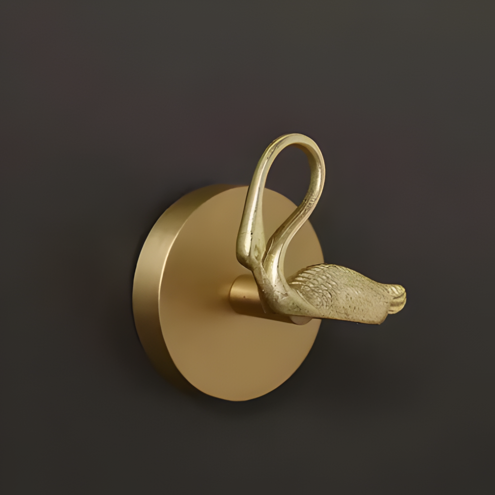 Raven Coat Hook - Decorative Copper, Animal Design Wall Hook 36