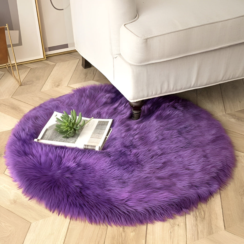 Raven Plush Area Rug - High-Density Velvet, Non-Slip 2