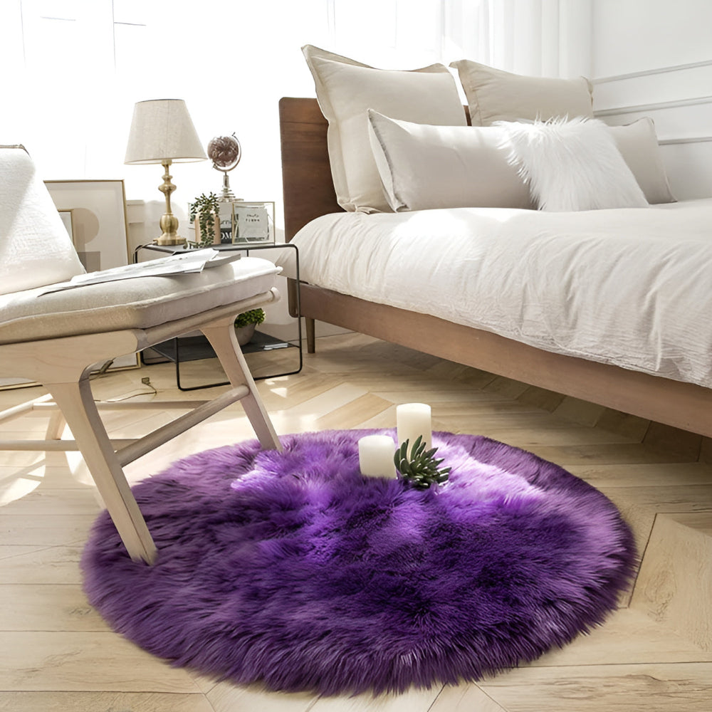 Raven Plush Area Rug - High-Density Velvet, Non-Slip 4