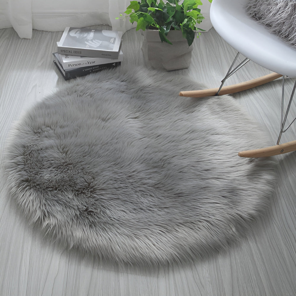 Raven Plush Area Rug - High-Density Velvet, Non-Slip 6