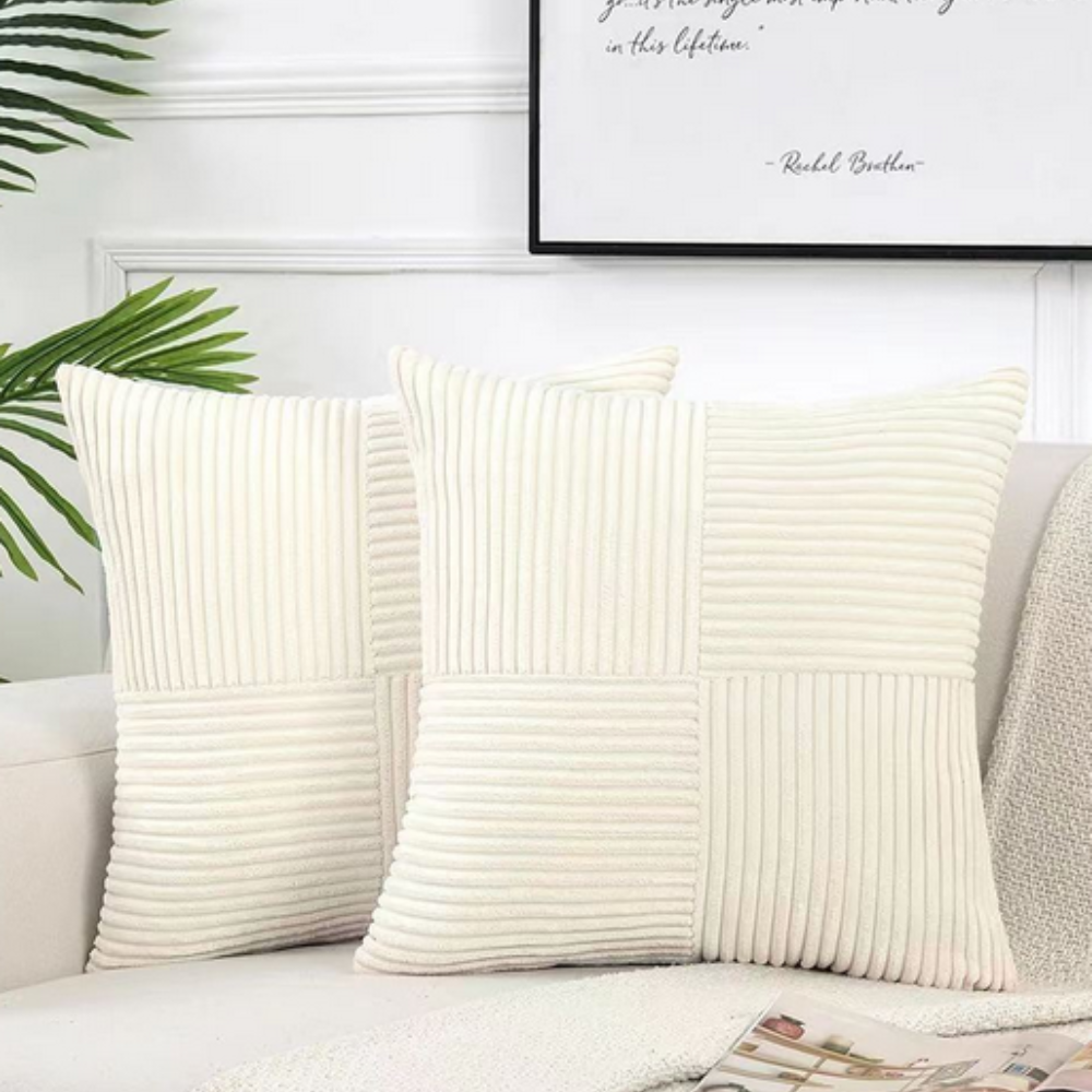 Raven Sofa Cushion Covers - Soft Corduroy, Rustic Charm 10