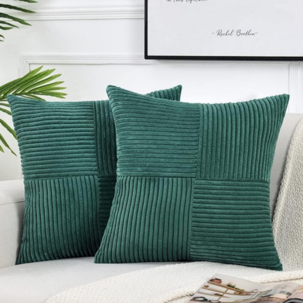 Raven Sofa Cushion Covers - Soft Corduroy, Rustic Charm 6