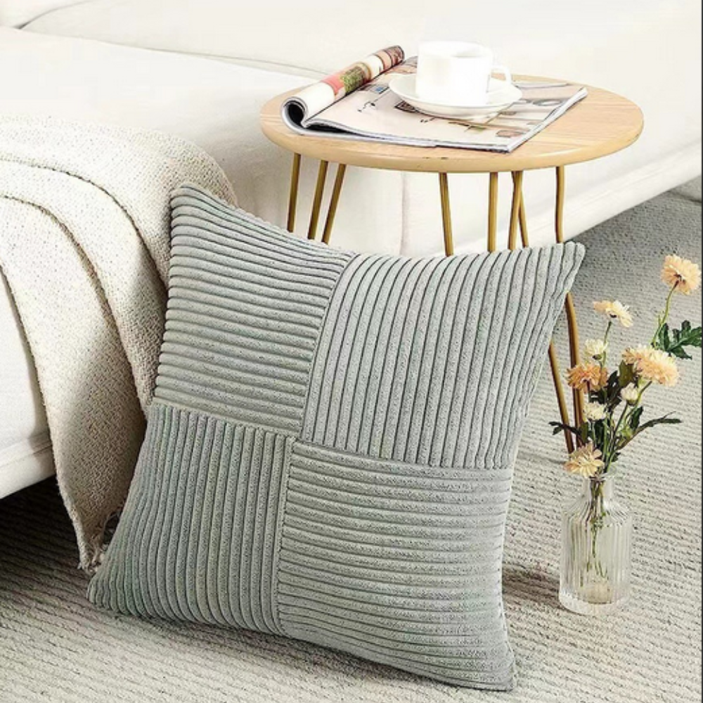 Raven Sofa Cushion Covers - Soft Corduroy, Rustic Charm 7