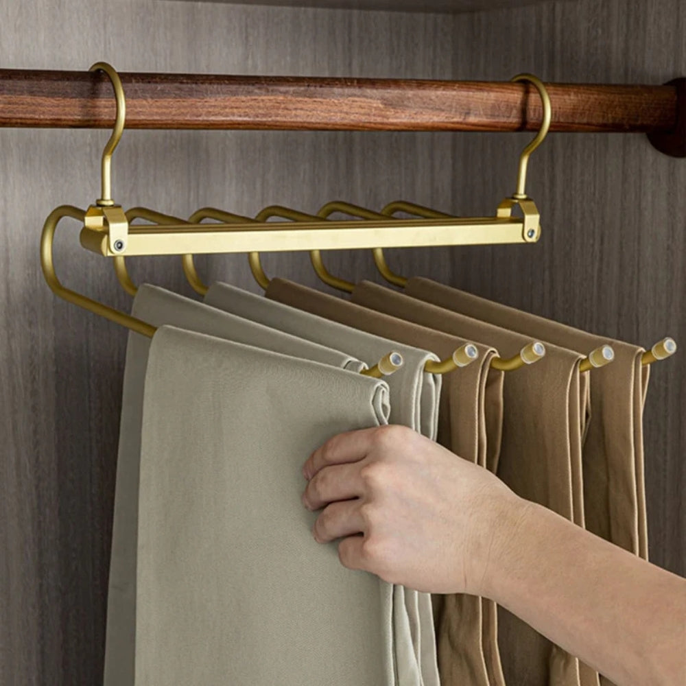 Regal Pant Hanger - Space-Saving Aluminium Alloy, 360° Rotating Design 0