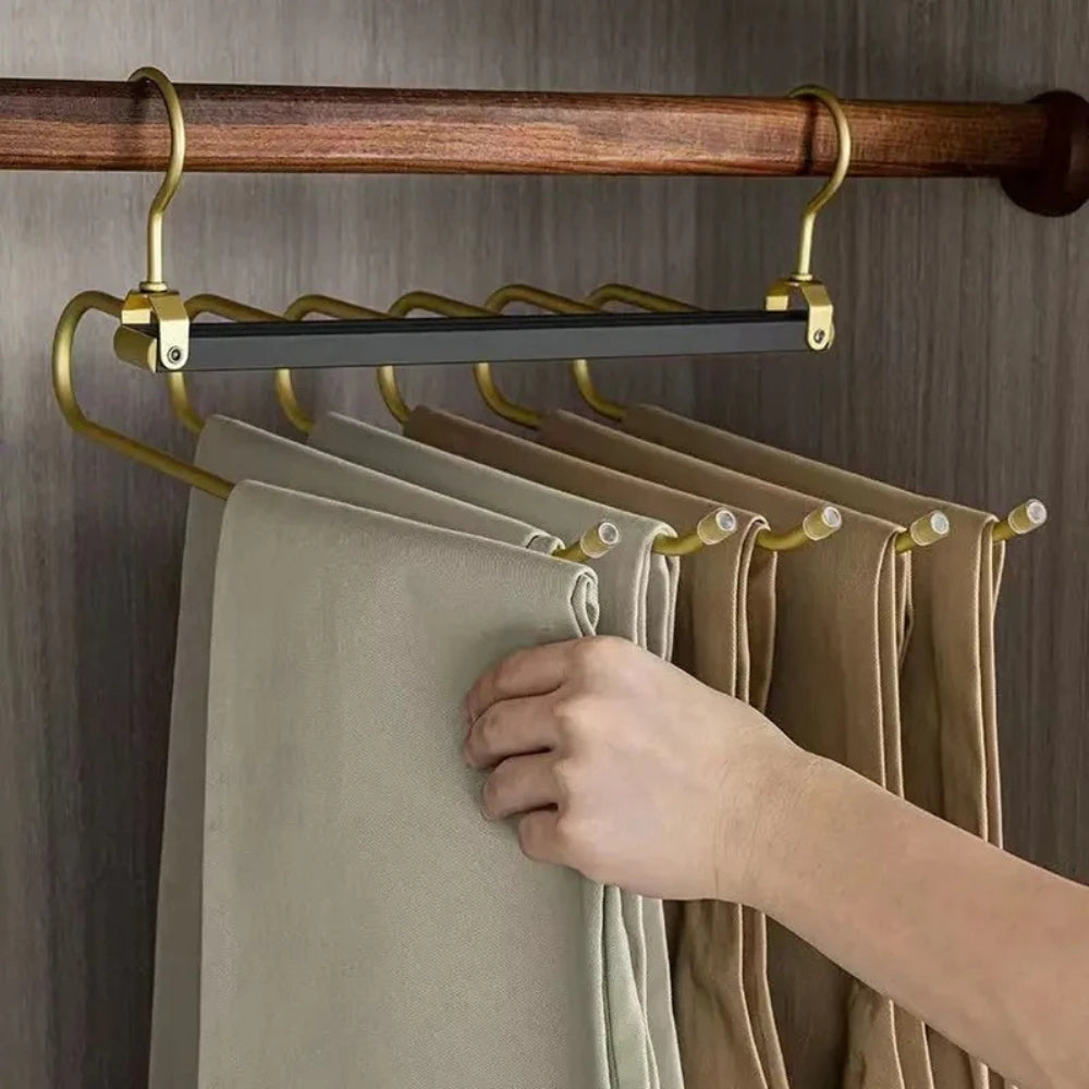 Regal Pant Hanger - Space-Saving Aluminium Alloy, 360° Rotating Design 1
