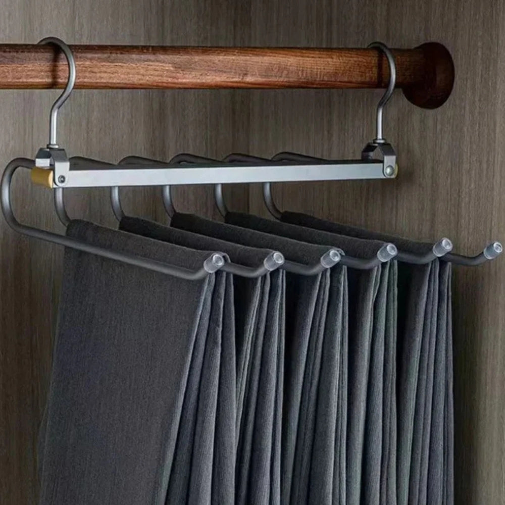 Regal Pant Hanger - Space-Saving Aluminium Alloy, 360° Rotating Design 2