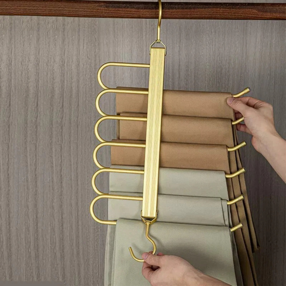 Regal Pant Hanger - Space-Saving Aluminium Alloy, 360° Rotating Design 3