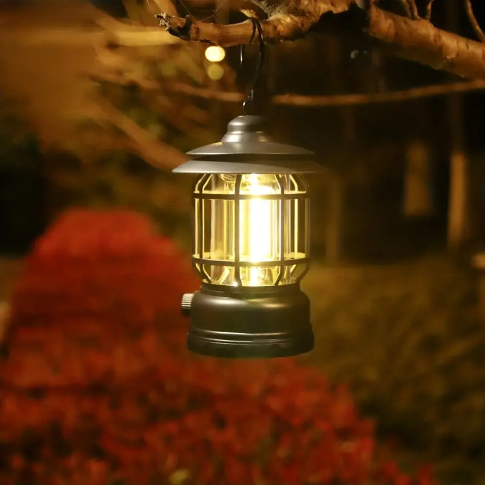 Retro Glow Camping Lantern - ABS, Dimmable Outdoor Lighting 1