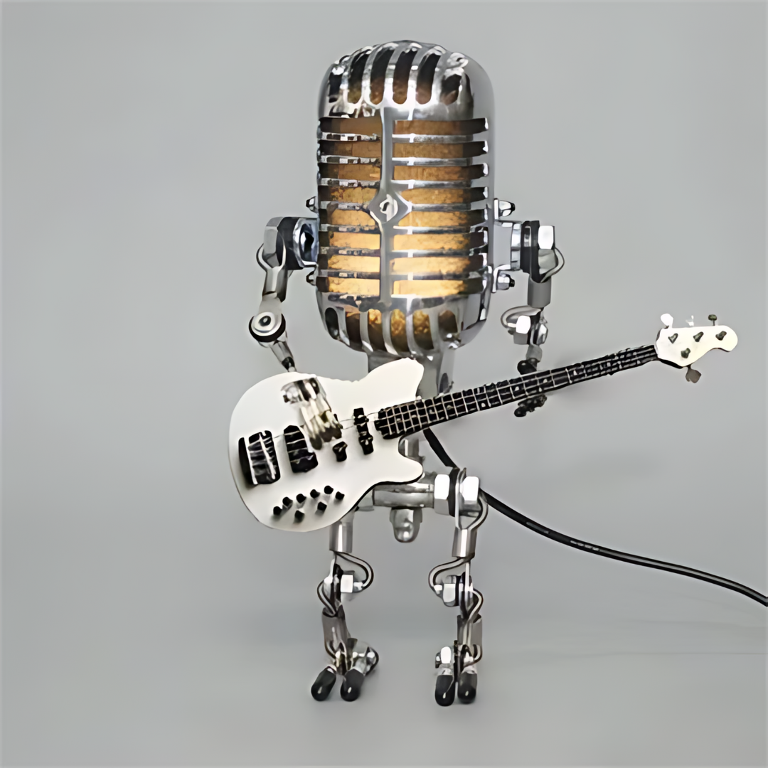 Rexon Robot Table Lamp - Metal LED, Creative Design for Bedside or Desk 1