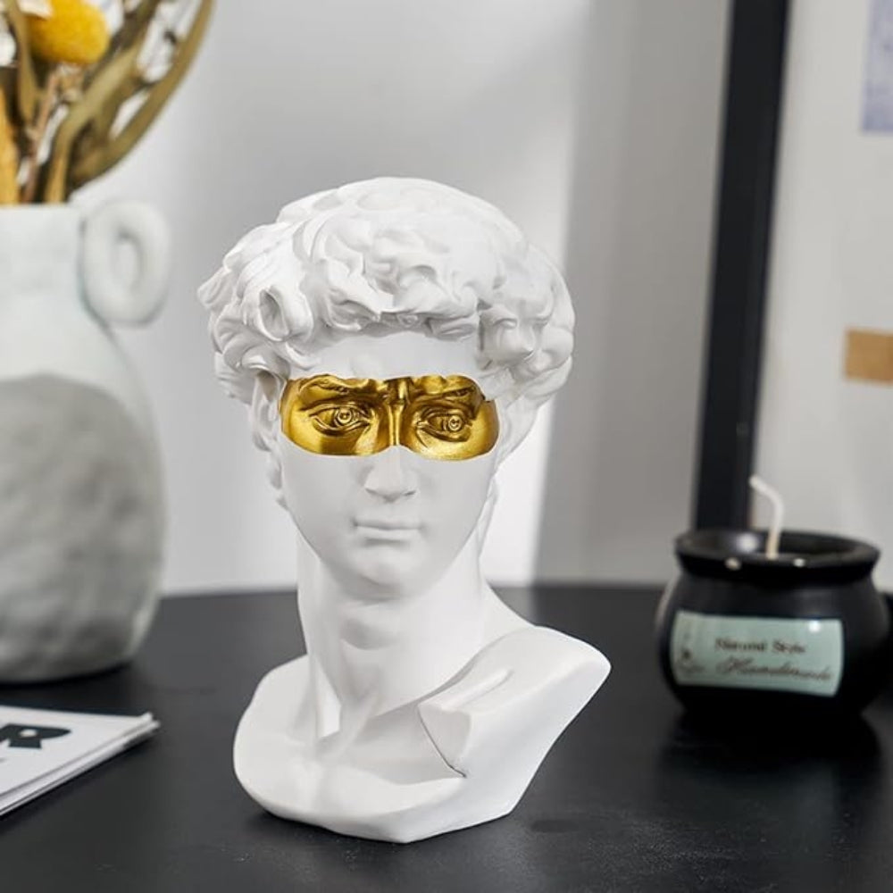 Riven David Sculpture - Durable Resin, Renaissance-Inspired Art 0