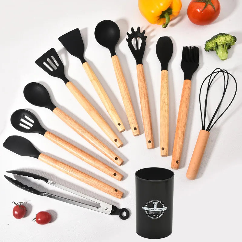 CookEase – Silicone Kitchen Utensil Set – Complete Cooking Essentials
