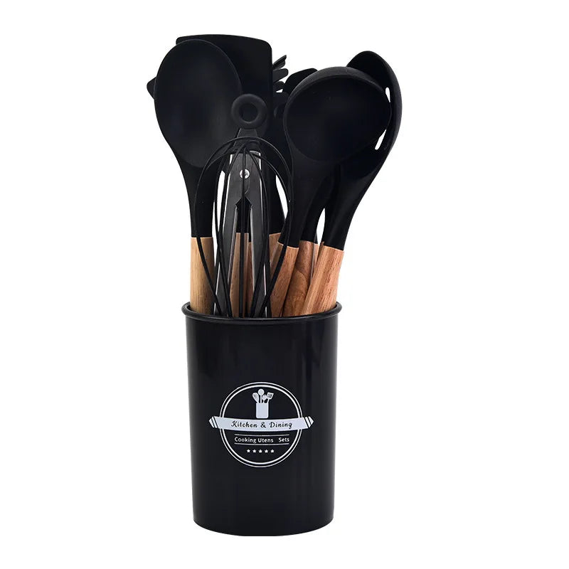 CookEase – Silicone Kitchen Utensil Set – Complete Cooking Essentials