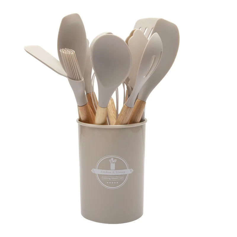 CookEase – Silicone Kitchen Utensil Set – Complete Cooking Essentials