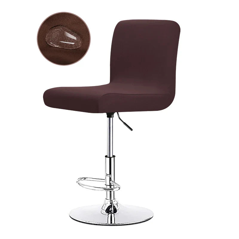 Sable Bar Stool Cover - Universal Stretch Fabric, Elegant Design 10