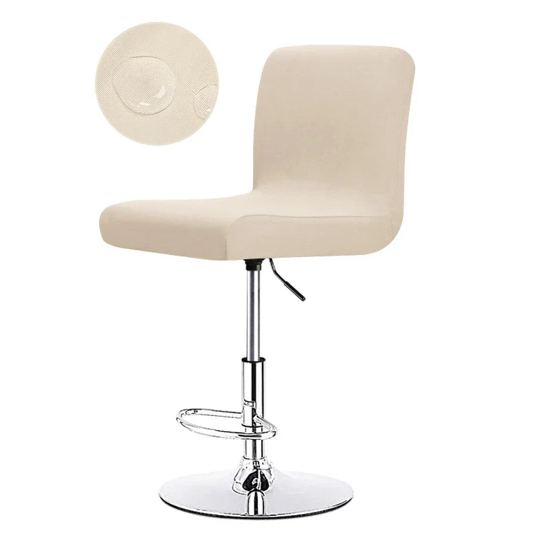 Sable Bar Stool Cover - Universal Stretch Fabric, Elegant Design 12