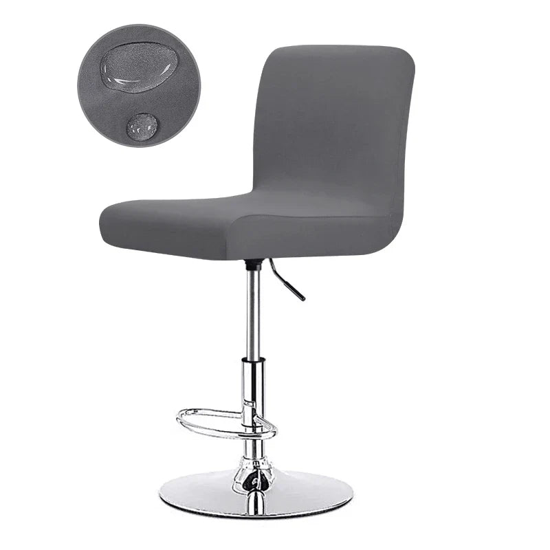 Sable Bar Stool Cover - Universal Stretch Fabric, Elegant Design 17