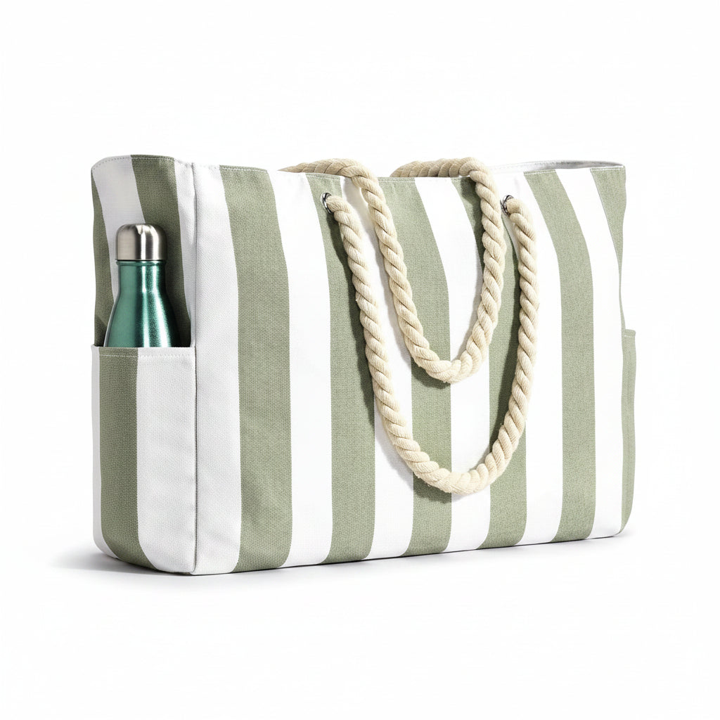 Sable Beach Bag - Large Waterproof Polyester Tote, Spacious Design for Women 0