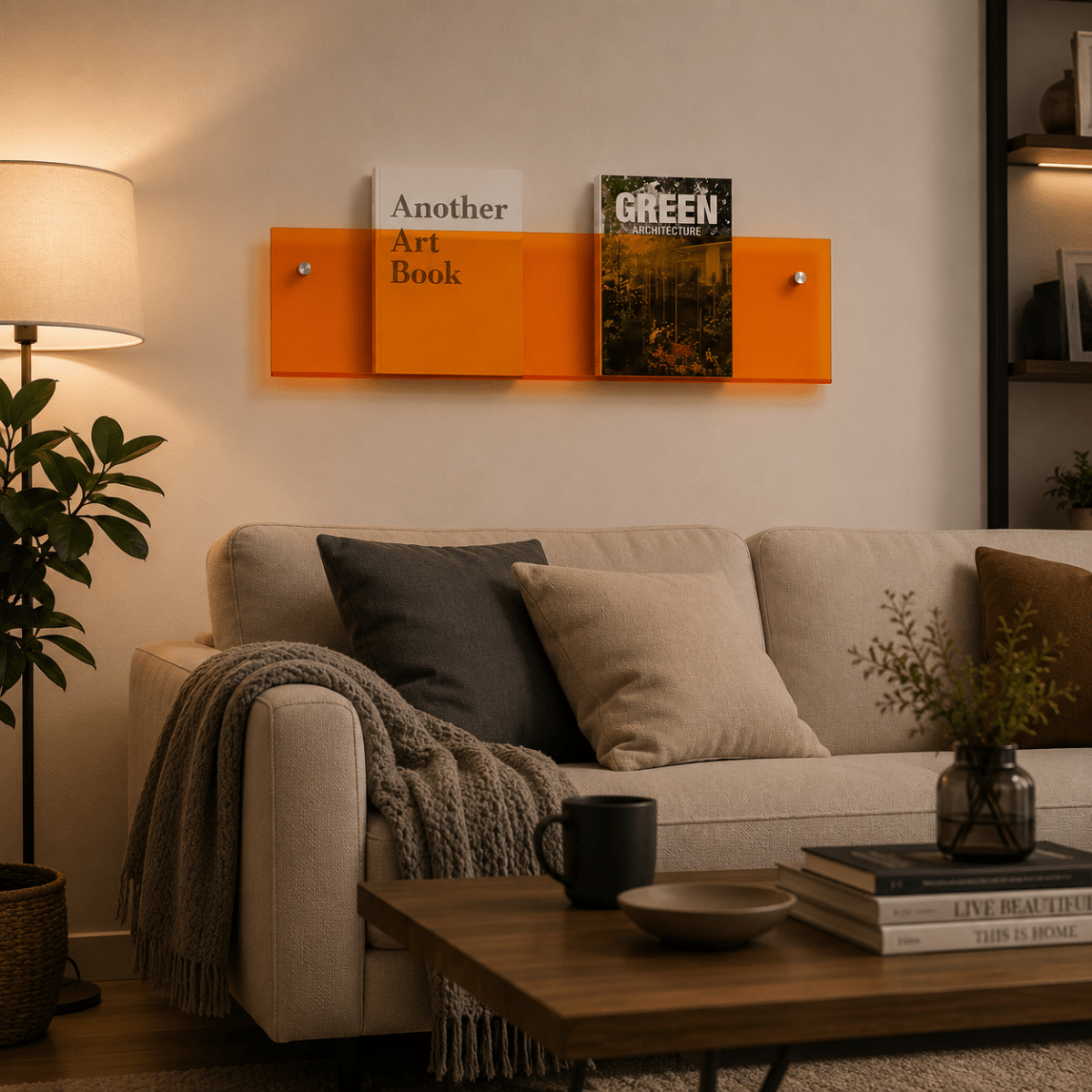 Sable Wall Magazine Holder - Elegant Minimalist Design, Space-Saving Storage 4